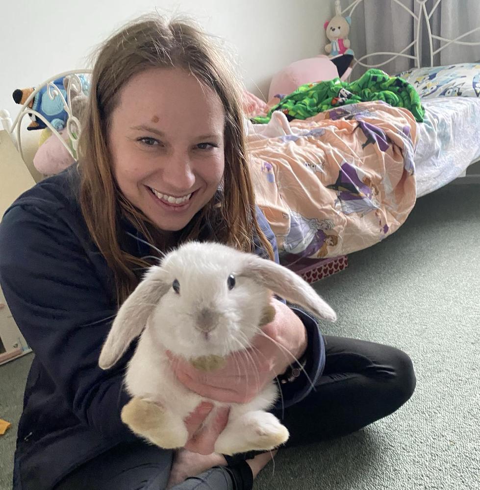 Taking a leap for a rabbit in need