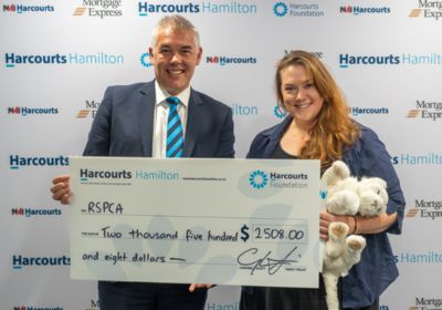 Grant from The Harcourts Foundation funds microchips for SPCA Hamilton 