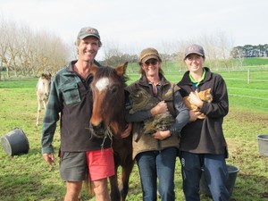 Tracey, Dave, and Tanesha Thompson of Waipukurau 